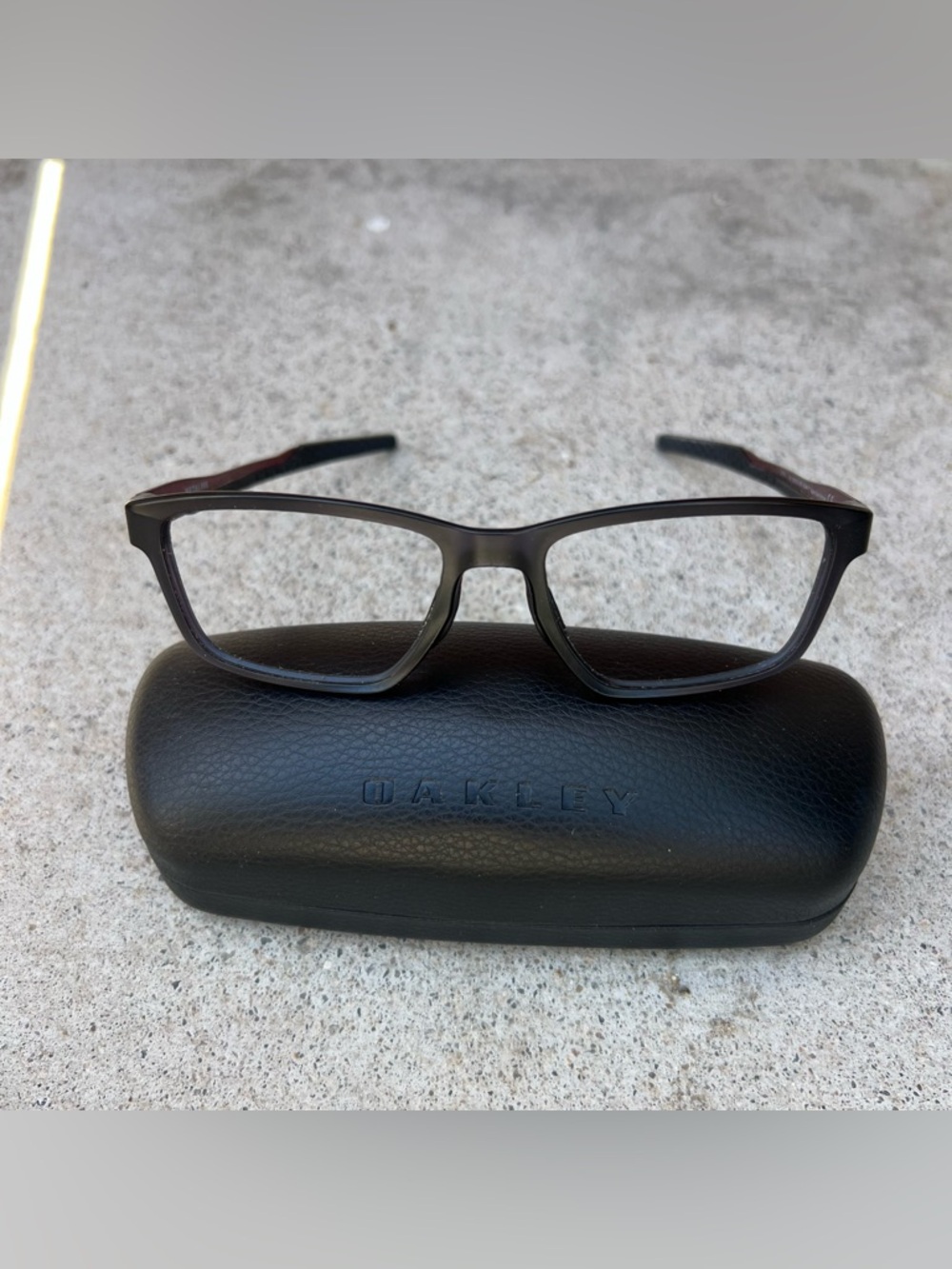Oakley Metalink Eyeglasses OX8153-0555 Satin Grey Smoke Frame & Case Only